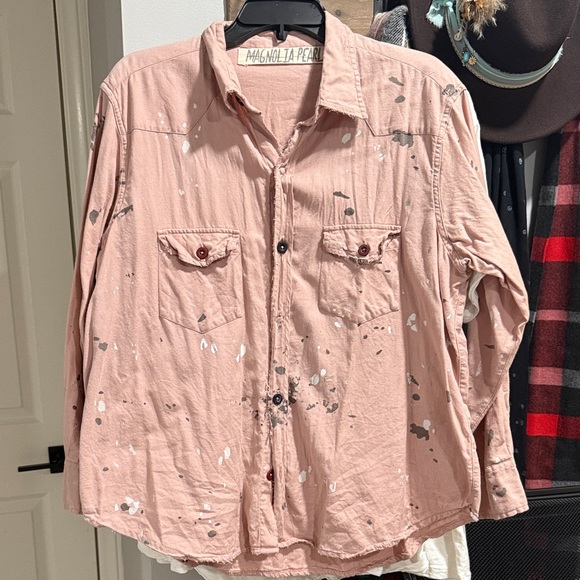 NWOT Magnolia Pearl Kelly Western Over the Rainbow button down - Picture 5 of 6